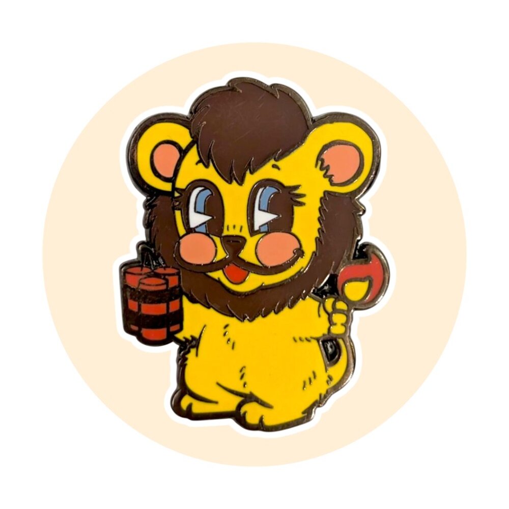 Funny Valentine Funko POP! Enamel Pin: Pookie the Lion